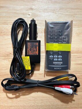 Sony Portable DVD Player Accessories Bundle: Car Adapter RMT-D191 Remote AV Cabl